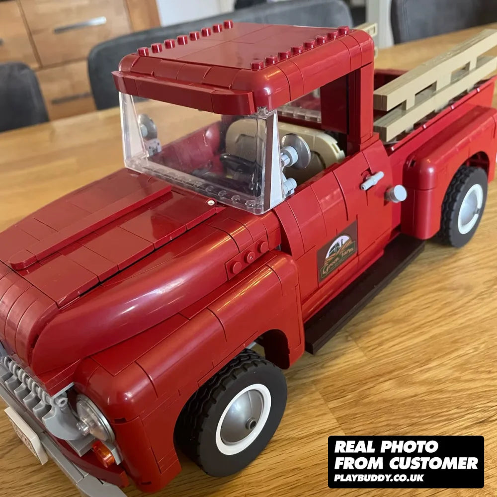 1950s Pickup Truck 1677PCS Building Blocks (10290) MOC Bricks Kit 1950s Pickup Truck Building Blocks