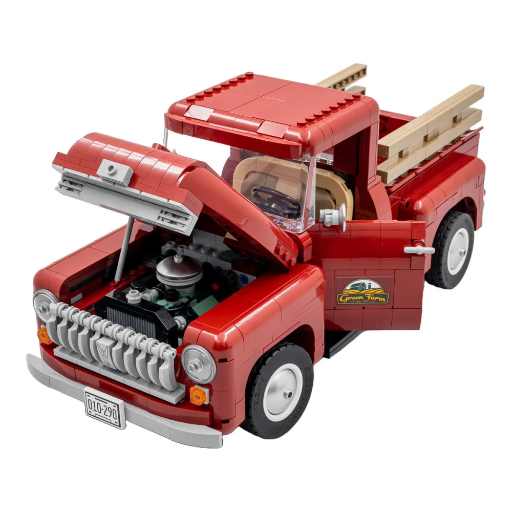 1950s Pickup Truck 1677PCS Building Blocks (10290) MOC Bricks Kit 1950s Pickup Truck Building Blocks