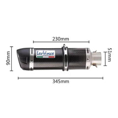 51mm Motorcycle Exhaust Muffler Pipe LeoVince Escape Moto With DB Killer for Z10 Exhaust