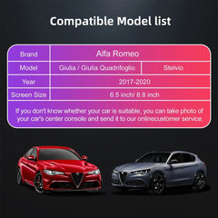 Alfa Romeo Stelvio & Giulia 2016-2019 Apple Carplay & Andriod Auto Retrofit Kit Stelvio & Giulia Apple CarPlay &
