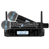 GLXD4 BETA58A Professional Wireless Microphone System w/ 2Pcs Mics GLXD4 BETA58A Microphone