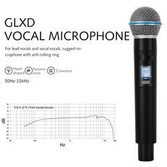 GLXD4 BETA58A Professional Wireless Microphone System w/ 2Pcs Mics GLXD4 BETA58A Microphone