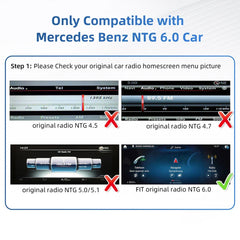 Mercedes Benz 2019+ NTG 6.0 MBUX Apple CarPlay & Android Auto Media Box NTG6.0 Apple CarPlay & Android Auto