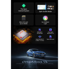 OttoAibox i3 AI Box Wireless CarPlay & Android Auto Adapter w/Netflix for BMW OttoAibox i3 for BMW Apple CarPlay &
