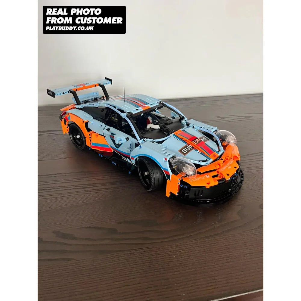 Porsche 911 TS RSR Sport Car Construction Brick Kit Toy Gift 1580 PCS Porsche 911 RSR Building Blocks
