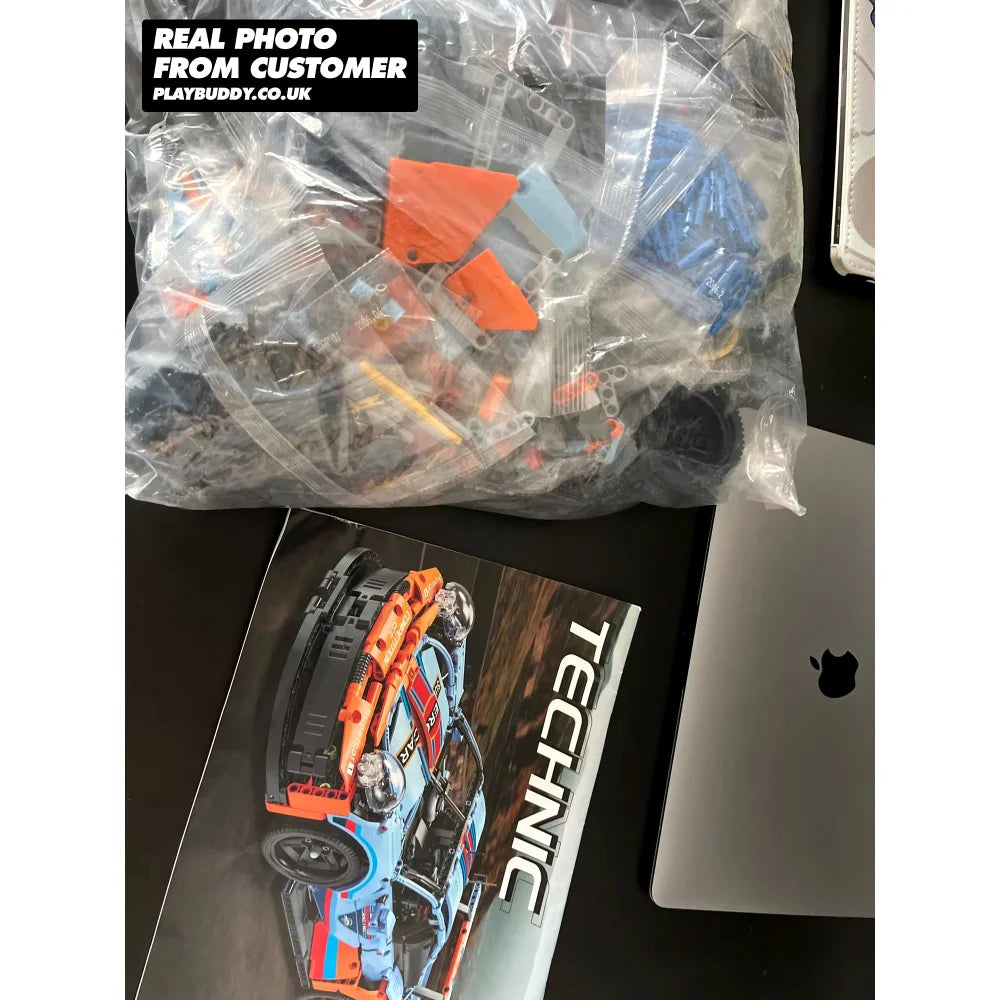 Porsche 911 TS RSR Sport Car Construction Brick Kit Toy Gift 1580 PCS Porsche 911 RSR Building Blocks