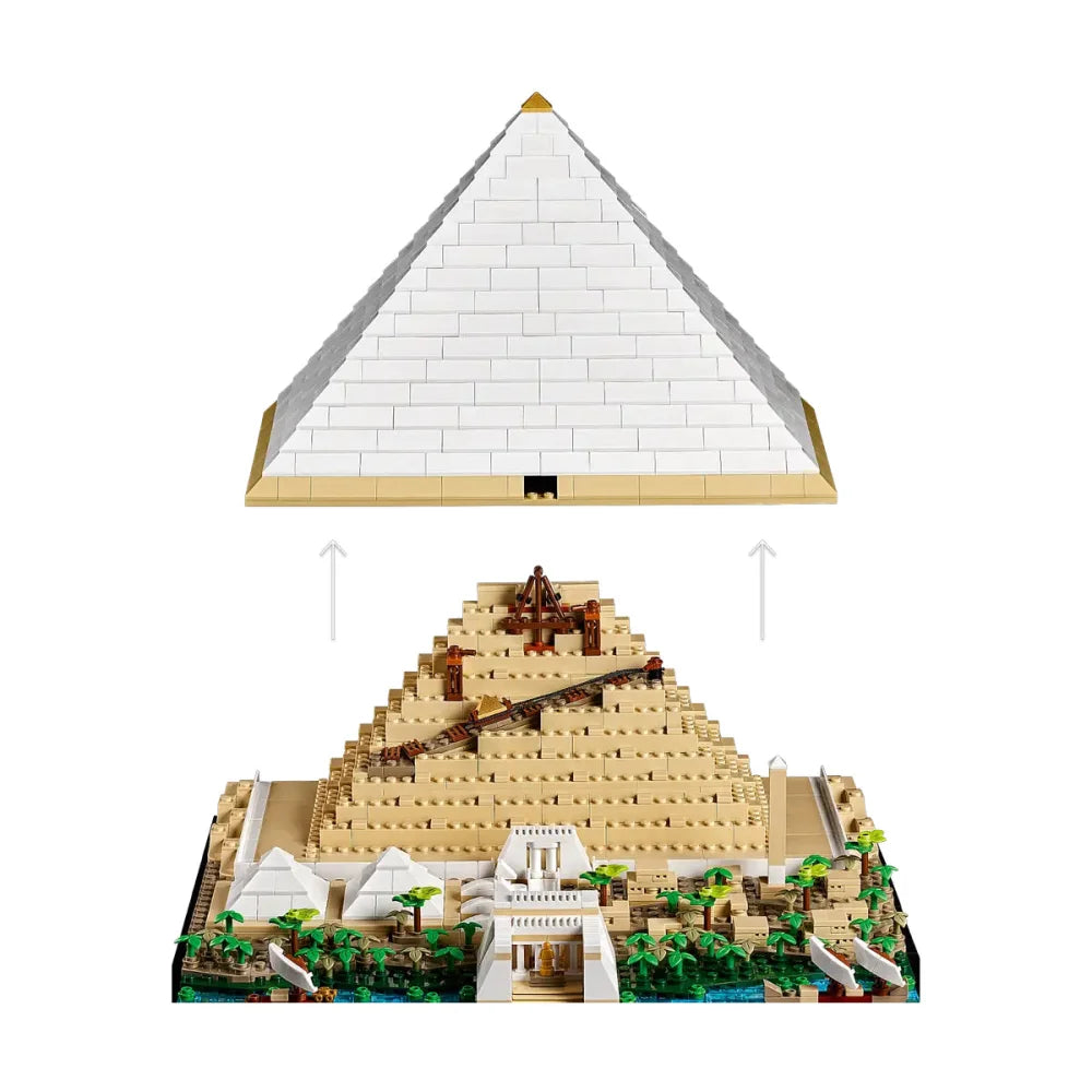 The Great Pyramid Of Giza Building Blocks 1476PCS DIY Assembly Bricks Great Pyramid Of Giza Building Blocks