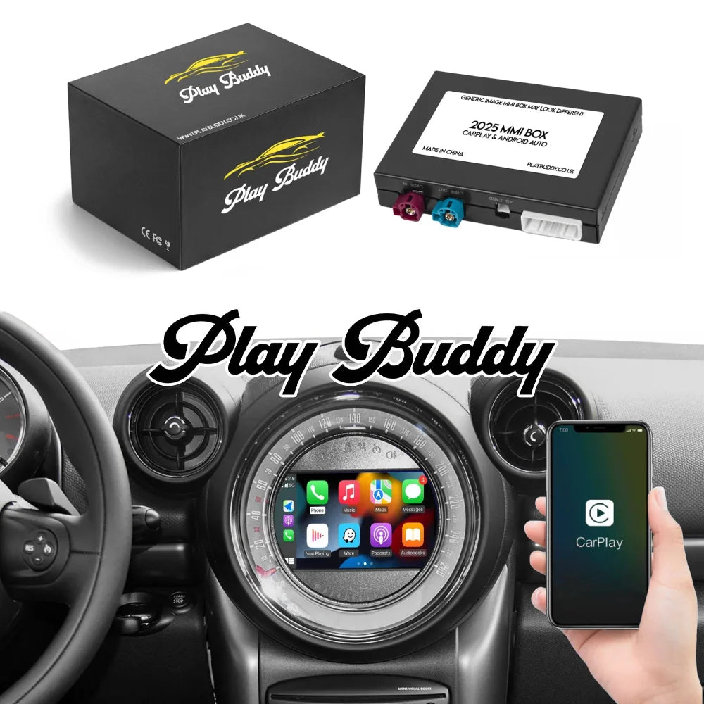 Wireless Apple CarPlay & Android Auto CIC Retrofit Kit for MINI Cooper CIC (4-Pin Connector) Apple CarPlay & Android