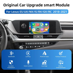 Wireless Apple CarPlay & Android Auto for Lexus ES/UX/NX/IS/RX/GX/RC 2018-2021 Lexus 2018-2021 with TouchPad Apple
