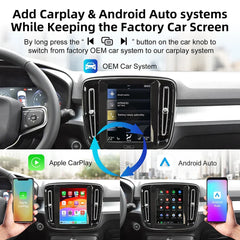 Wireless Apple CarPlay & Android Auto for Volvo (2017-2022) 9’’ Vertical Screen 9’’ Vertical Screen Apple CarPlay &
