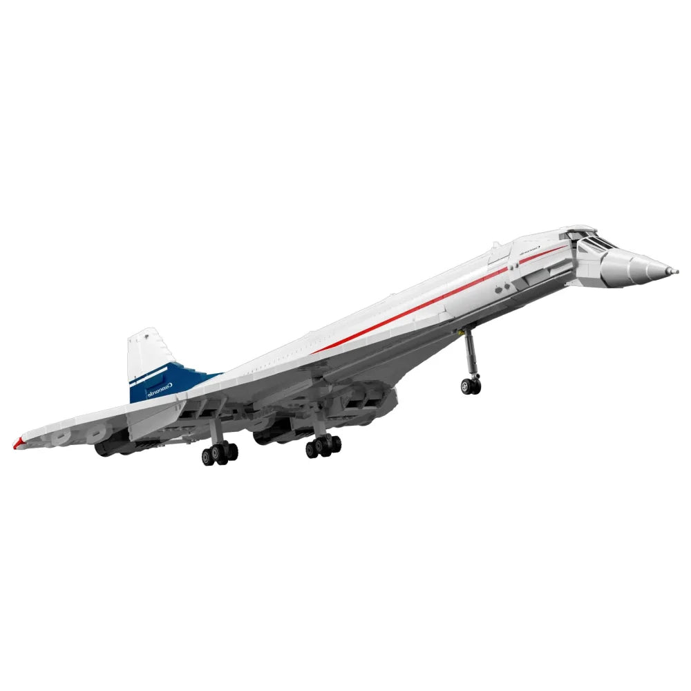 10318 Concorde Supersonic Airbus Building Blocks Technic 105CM Airplane Model Concorde / 2083 Pieces Building Blocks