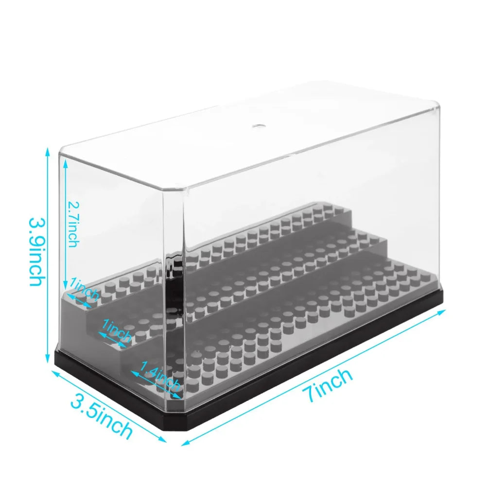 3 Steps Acrylic Display Case For Brick Minifigures Building Blocks Box Storage Building Blocks