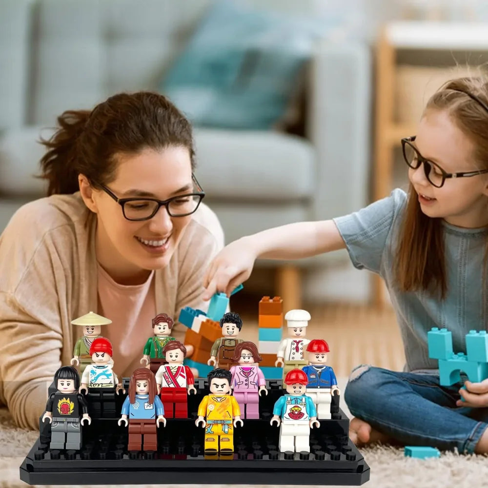 3 Steps Acrylic Display Case For Brick Minifigures Building Blocks Box Storage Building Blocks