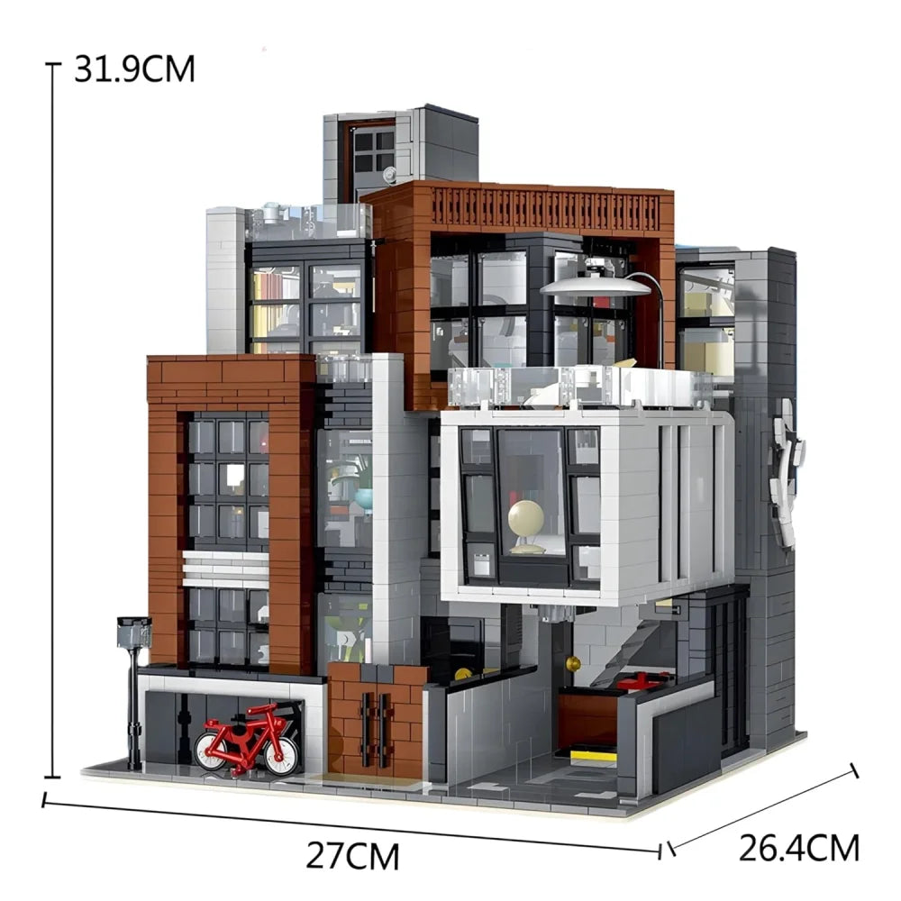 3623PCS Creative Modern Villa Modular City Architecture Building Block Bricks Modern Villa Building Blocks