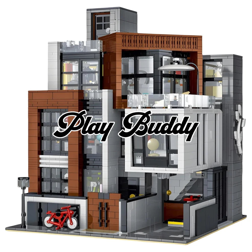 3623PCS Creative Modern Villa Modular City Architecture Building Block Bricks Modern Villa Building Blocks