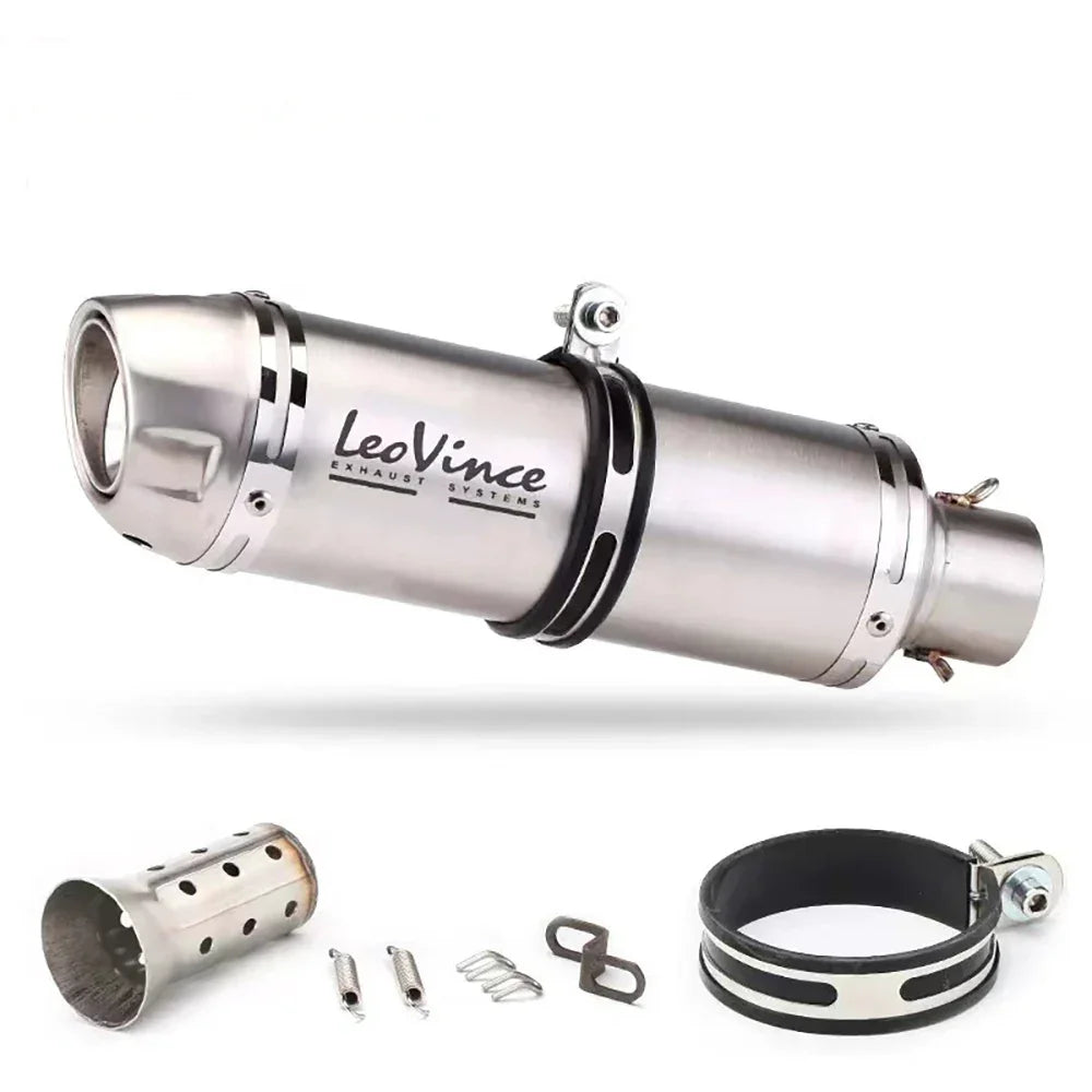 51mm Motorcycle Exhaust Muffler Pipe LeoVince Escape Moto With DB Killer for Z10 Type A Exhaust