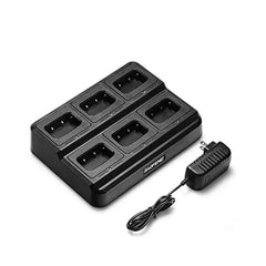 6x Baofeng Walkie Talkie 2Way BF-888S Radio Long Range UHF 400-470MHz Full Setup Black / EU Walkie Talkie