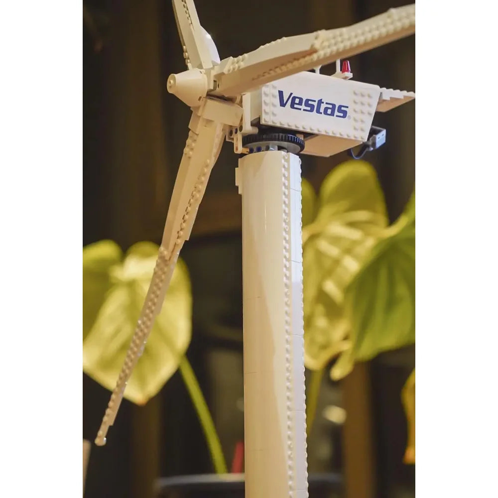 844PCS Vestas Wind Turbine Building Blocks Electric Windmill Generator Model Vestas Wind Turbine / Yes Building Blocks