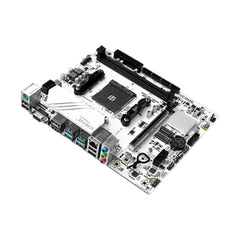 AMD B450 DDR4 Dual Channel mATX White Motherboard for AM4 Ryzen R3 R5 R7 CPUs AMD B450 Motherboard