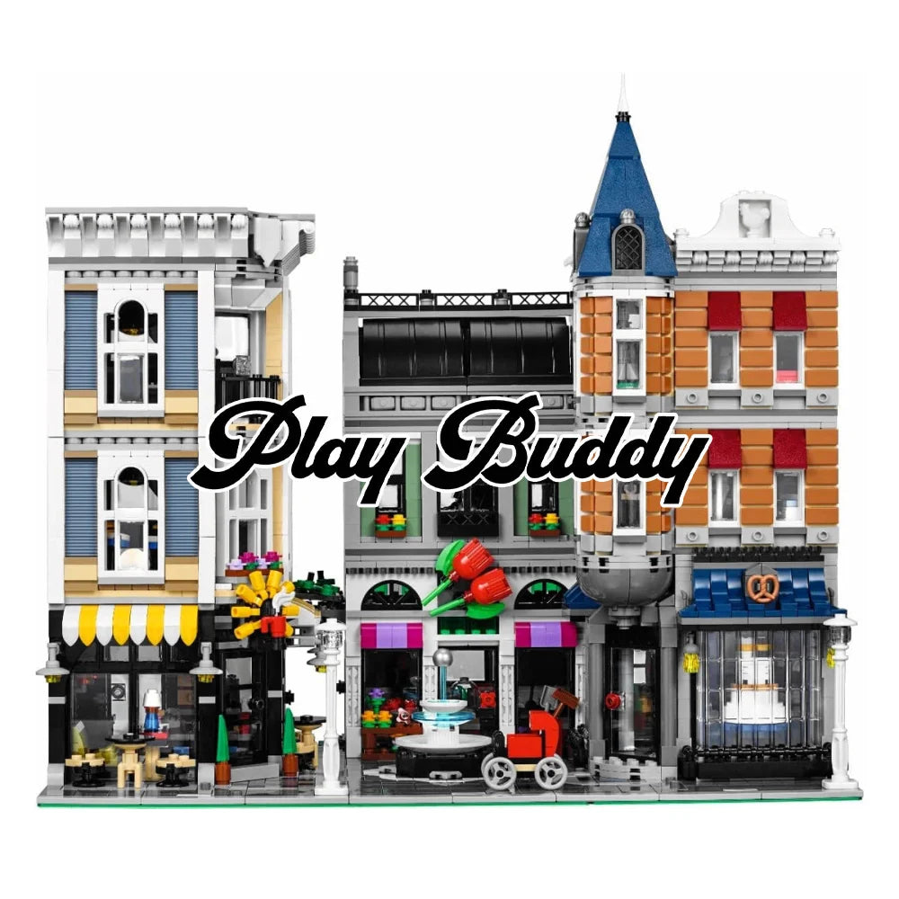 Assembly Square Creator Building Blocks 4002PCS w/ 9 Figures (10255) ABS Kit Assembly Square / 4002 Pieces Building