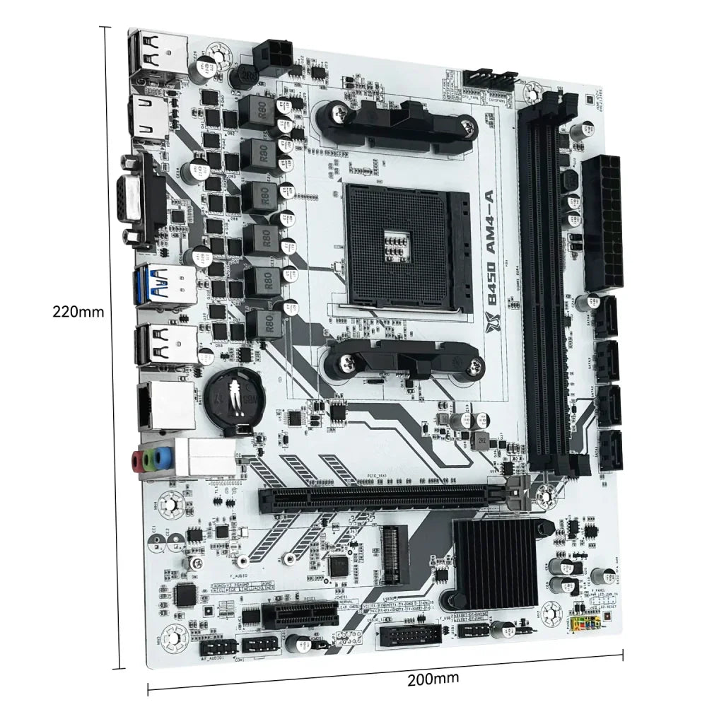 B450 AMD Motherboard DDR4 M.2 NVMe AM4 Mainboard for Ryzen 5500 5600 5600G CPU B450 AMD Motherboard