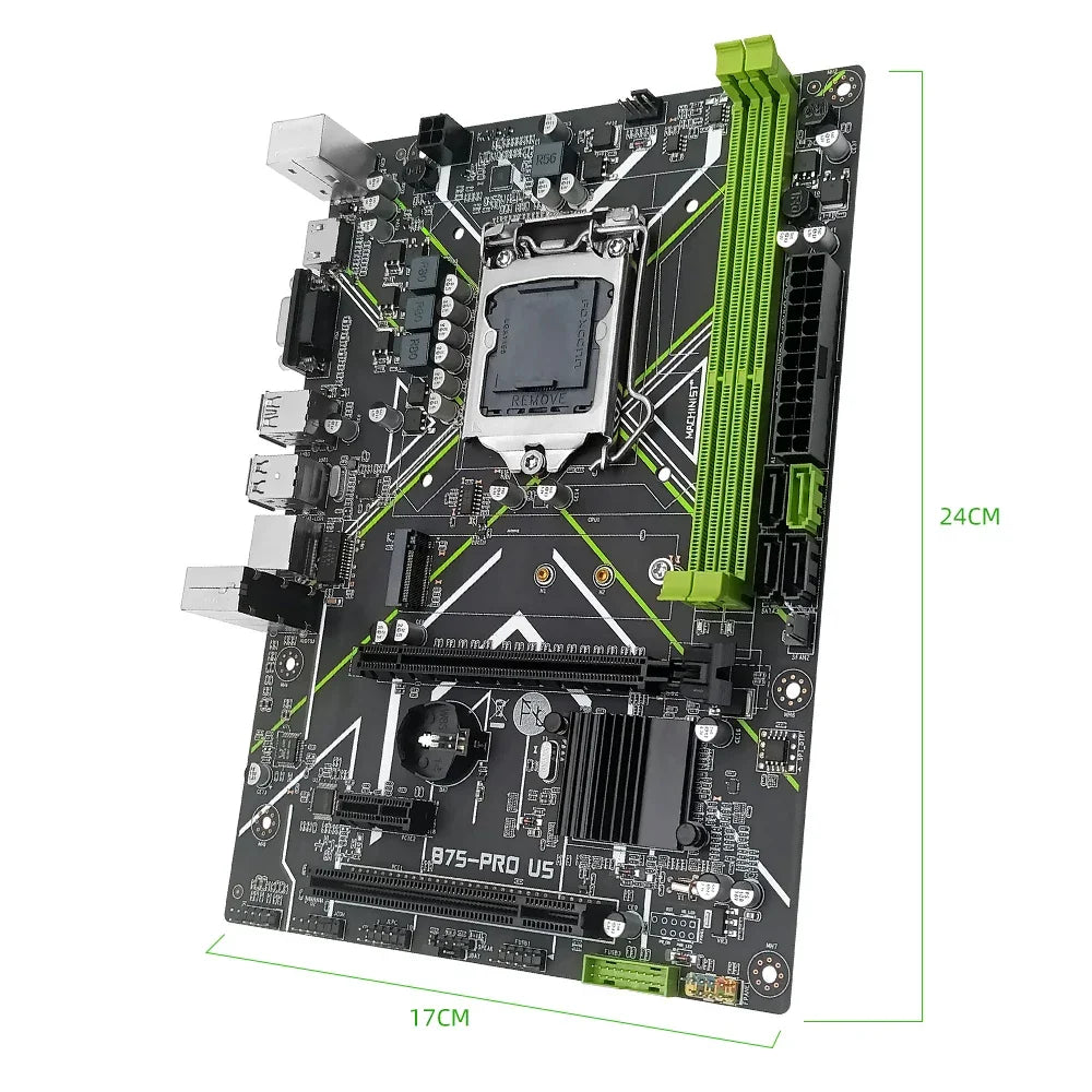 B75 Intel LGA1155 mATX Motherboard NGFF M.2 NVMe HDMI VGA DDR3 for i3 i5 i7 CPU B75 LGA1155 Motherboard