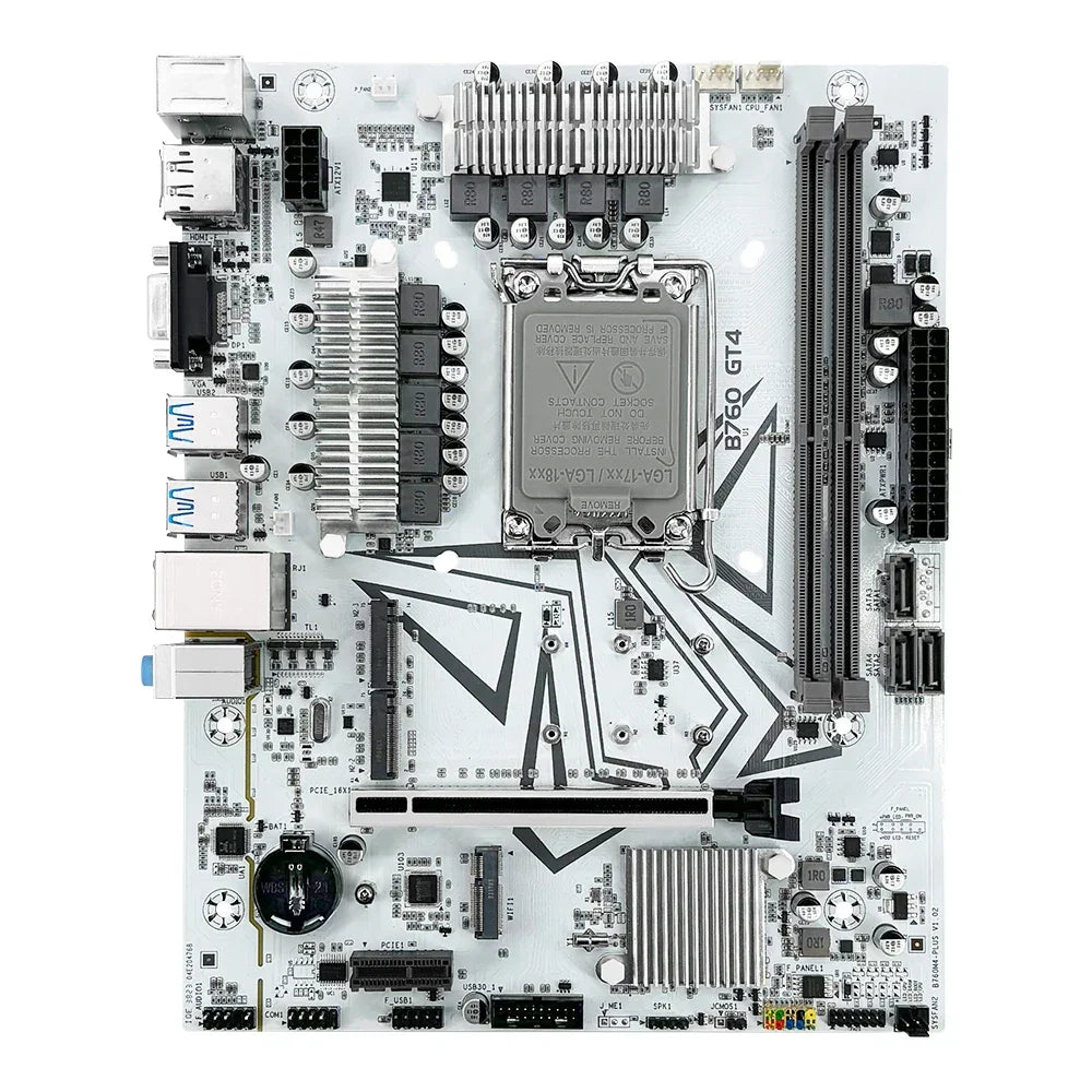 B760 GT4 Intel LGA1700 DDR4 SATA3.0 NVMe M.2 mATX Motherboard 12th 13th Gen CPUs B760 LGA1700 Motherboard