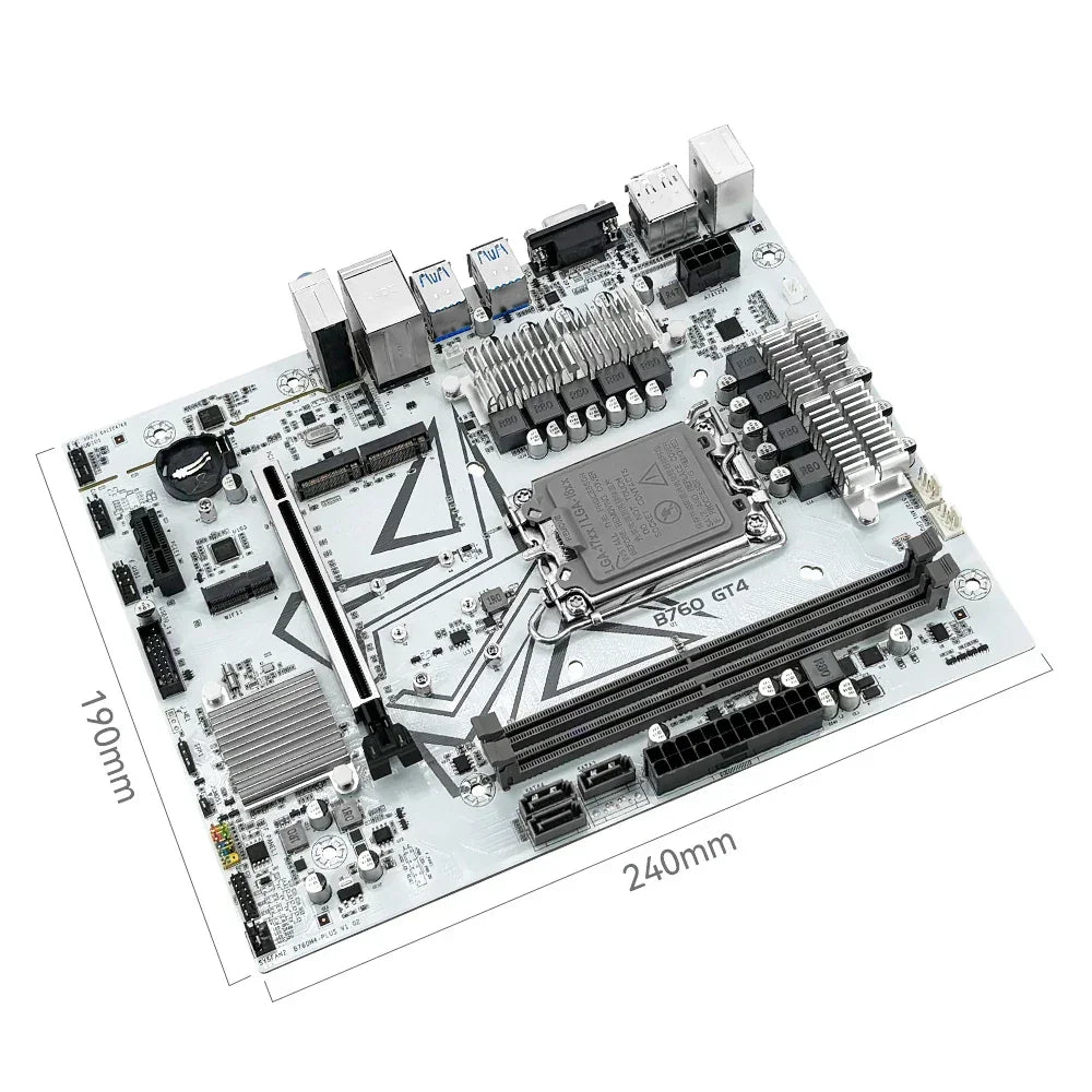 B760 GT4 Intel LGA1700 DDR4 SATA3.0 NVMe M.2 mATX Motherboard 12th 13th Gen CPUs B760 LGA1700 Motherboard