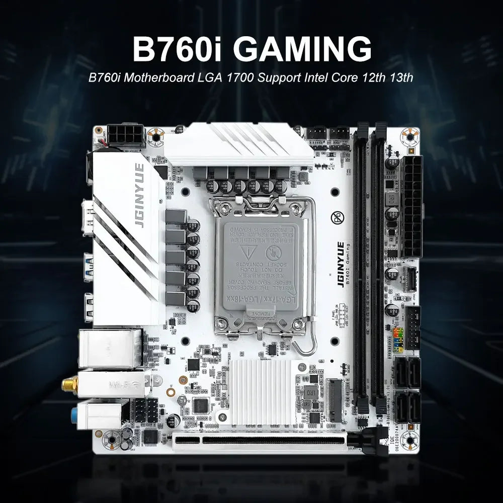 B760i Intel LGA1700 DDR4 ITX Gaming Motherboard for 12th 13th Gen I3 I5 I7 I9 B760i LGA1700 Motherboard