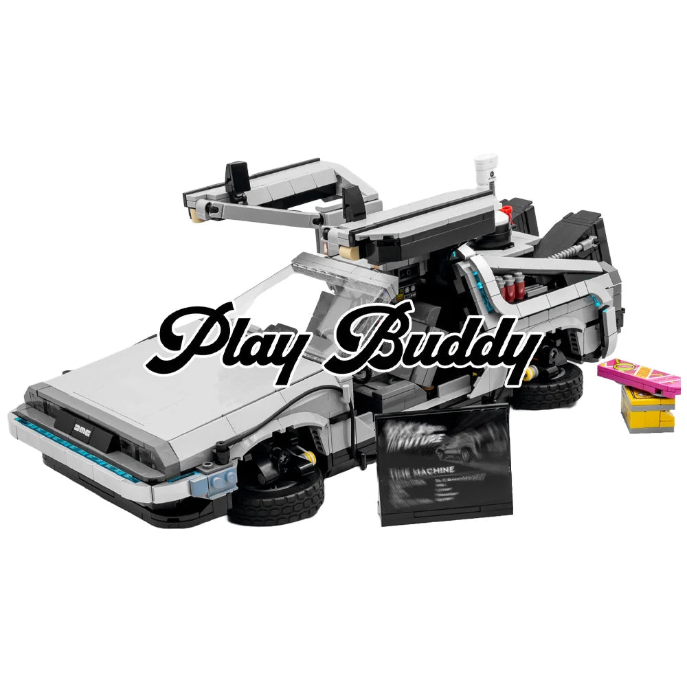 Back To The Future Time Machine DMC DeLorean 1872PCS (10300) Building Blocks DMC DeLorean / 1872 Pieces Building Blocks