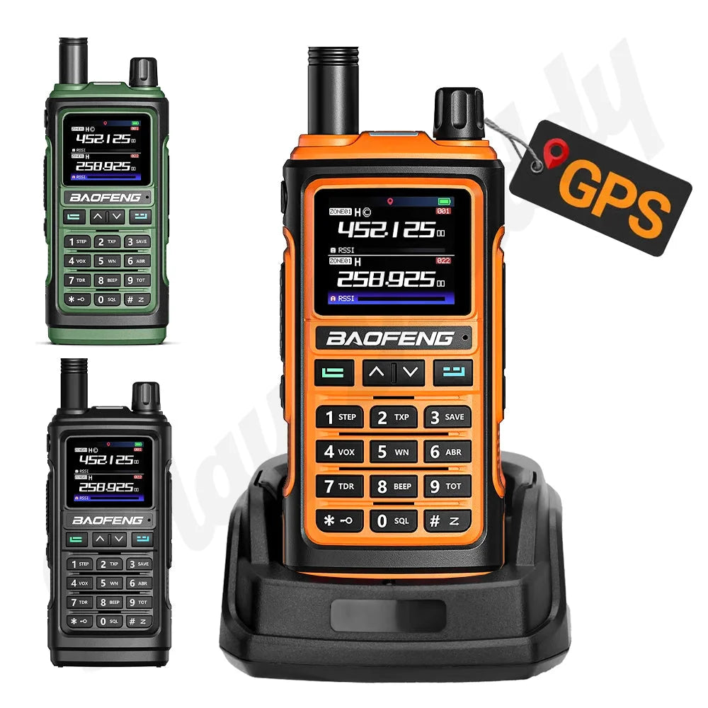 Baofeng UV-17 Pro GPS Air Band 999CH Full Band Walkie Talkie Long Range Ham New Walkie Talkie