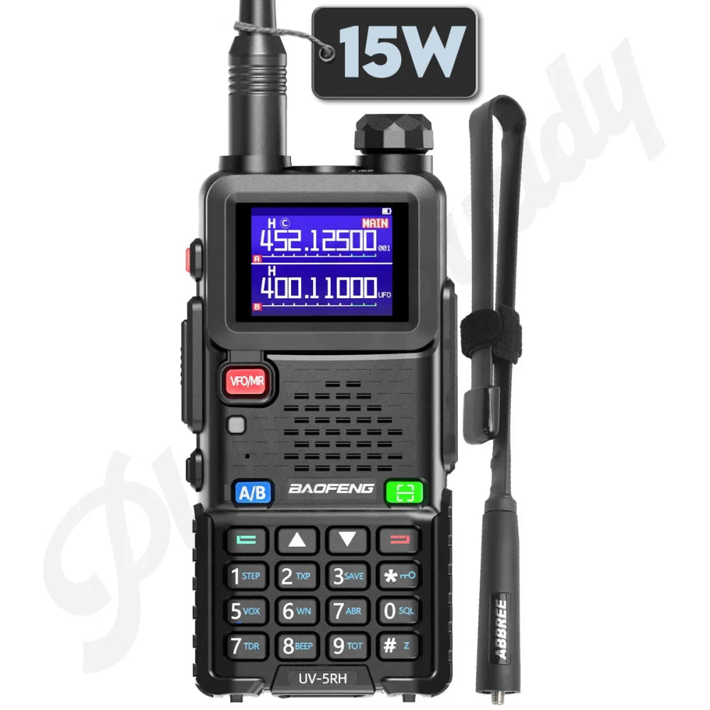 Baofeng UV-5RH Tri Power 15W Air Band Ham Two-Way Radio Walkie Talkie UK Walkie Talkie