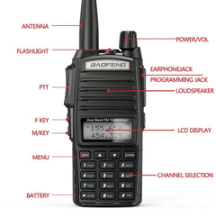 Baofeng UV-82 Real 8W Walkie Talkie Dual Band VHF/UHF Two-Way Radios Transceiver Walkie Talkie