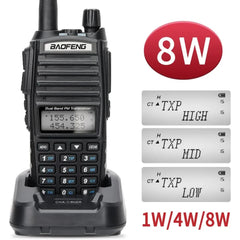 Baofeng UV-82 Real 8W Walkie Talkie Dual Band VHF/UHF Two-Way Radios Transceiver Walkie Talkie