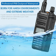 Baofeng UV-9R Pro Waterproof UHF VHF Dual Band Ham Two-Way Radio Walkie Talkie Walkie Talkie