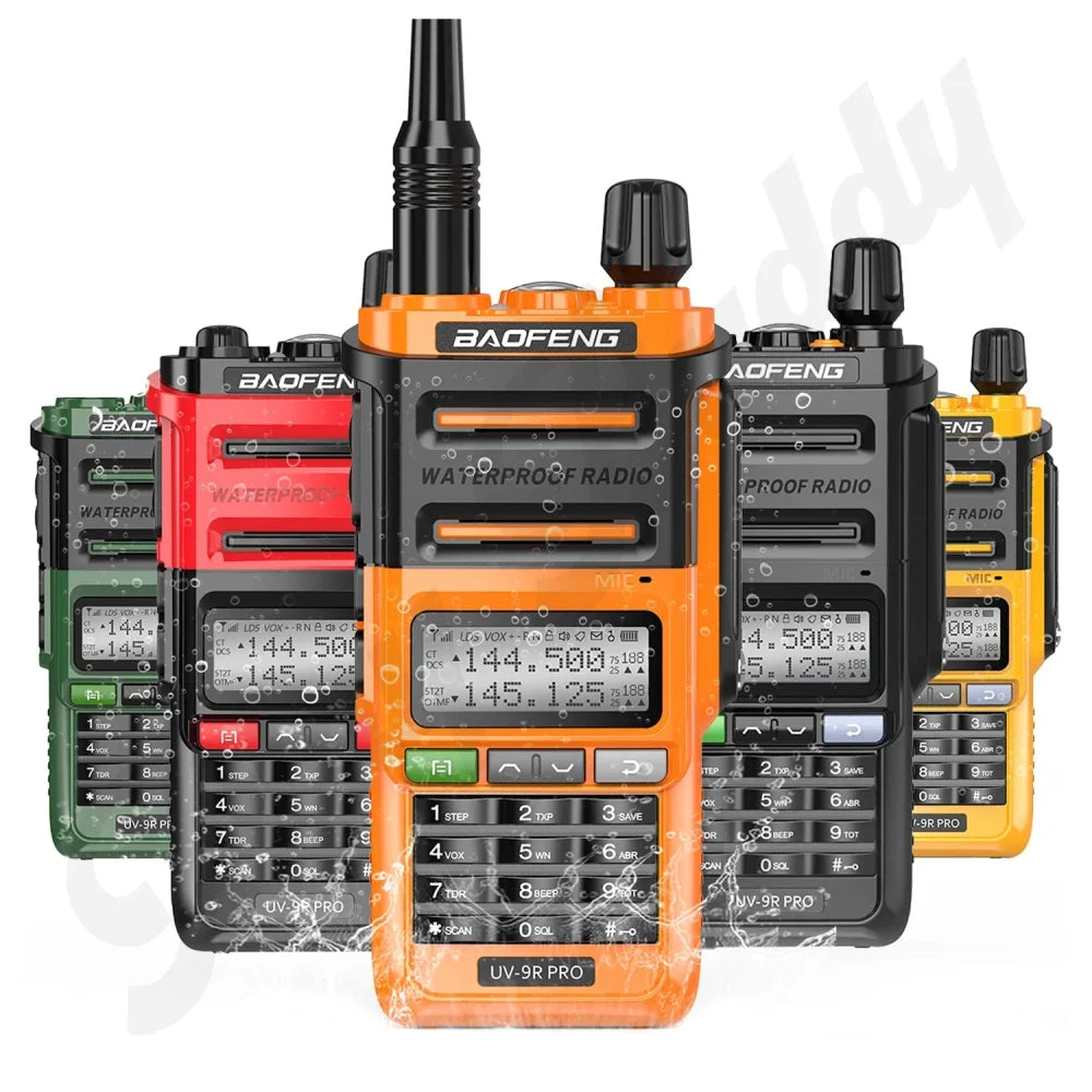 Baofeng UV-9R Pro Waterproof UHF VHF Dual Band Ham Two-Way Radio Walkie Talkie Walkie Talkie