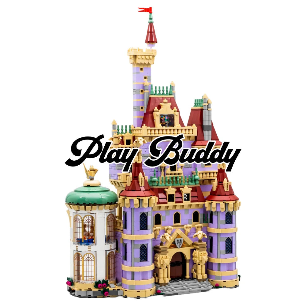 Beauty And The Beast Castle Building Blocks 2916PCS + 10 Figures (43263) ABS Kit Beauty And The Beast Castle / 2916