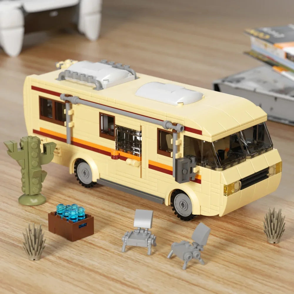 Breaking Bad RV Model Building Blocks Camper Van Collectible Vehicle Car Toy Set Breaking Bad RV / 432 Pieces Building
