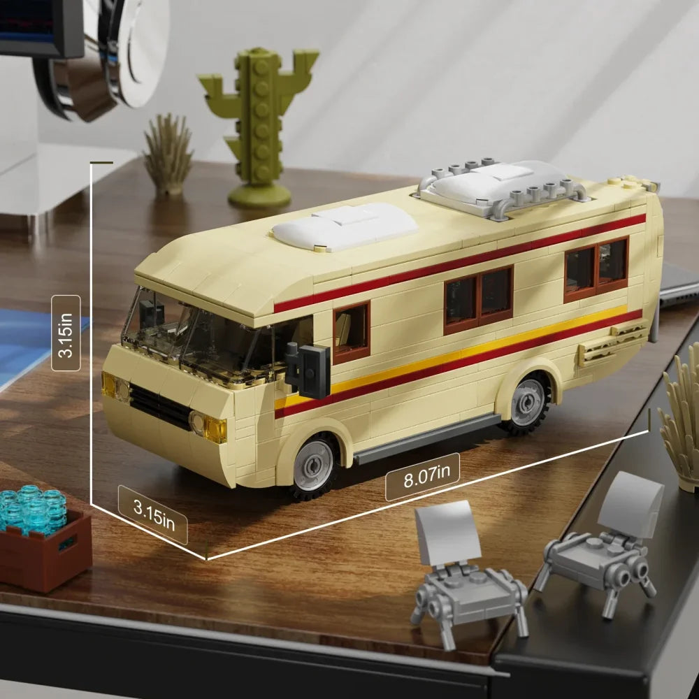 Breaking Bad RV Model Building Blocks Camper Van Collectible Vehicle Car Toy Set Breaking Bad RV / 432 Pieces Building