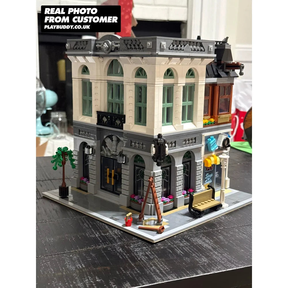 Brick Bank Building Blocks 2380PCS w/ 5 Figures (10251) ABS Kit Brick Bank Building Blocks