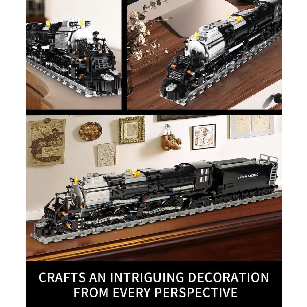 Building Blocks Union Pacific 4014 Big Boy Steam Locomotive Railway 1608PCS Union Pacific 4014 Big Boy Building Blocks