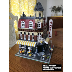Café Corner Creator Building Blocks 2058PCS w/ 3 Figures (10182) ABS Kit Cafe Corner Building Blocks