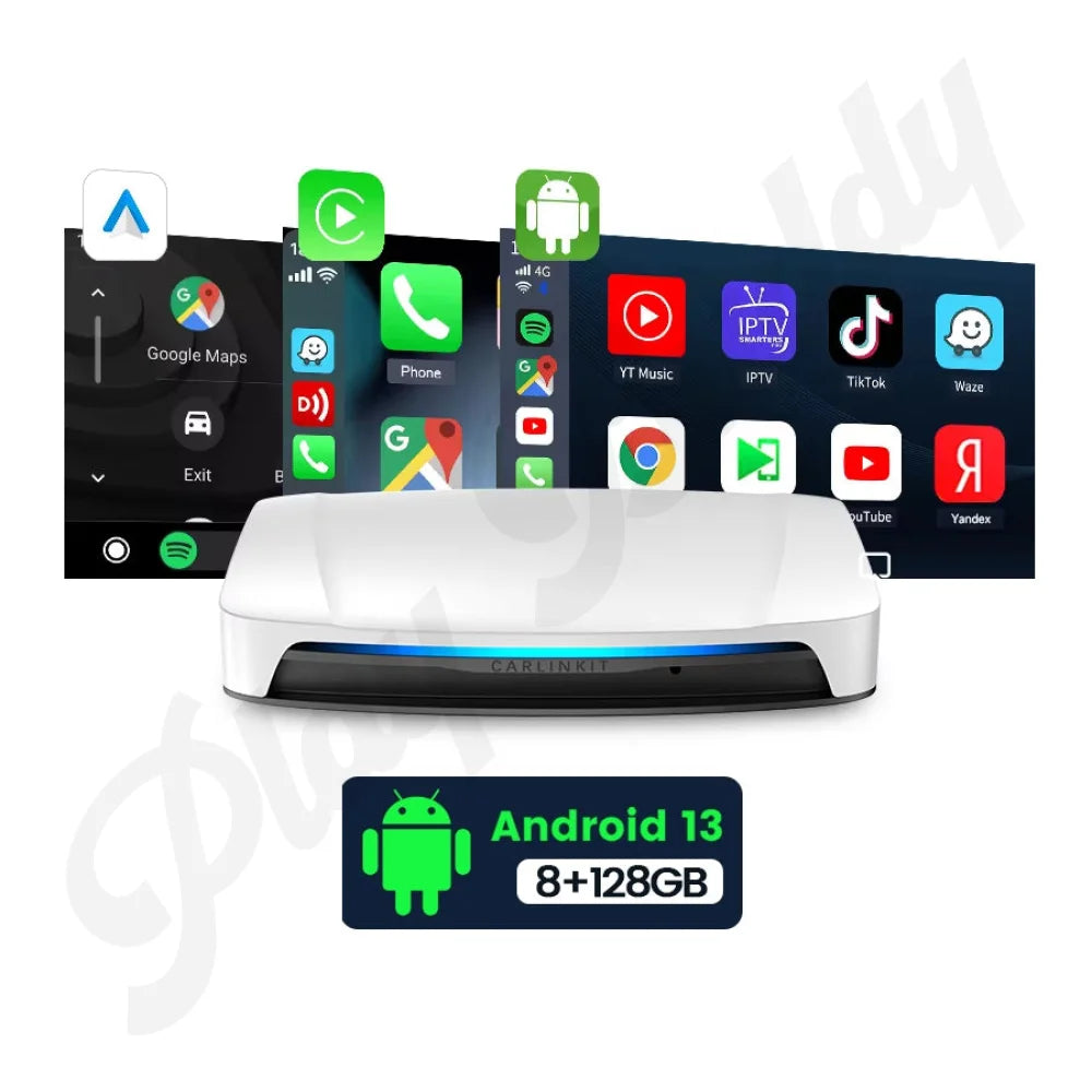 CarlinKit Android 13 Wireless Apple CarPlay Android Auto Multimedia Play AI Box Apple CarPlay & Android Auto