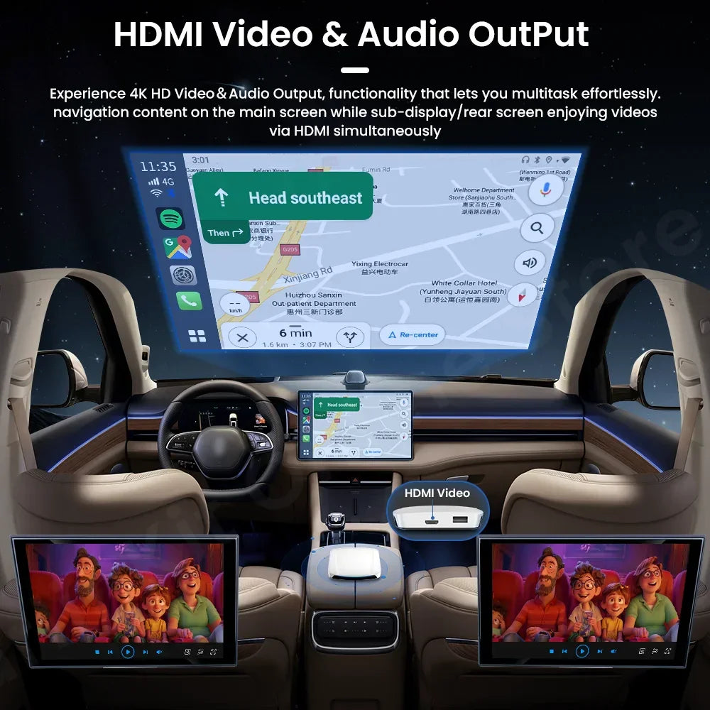 CarlinKit Android 13 Wireless Apple CarPlay Android Auto Multimedia Play AI Box Apple CarPlay & Android Auto