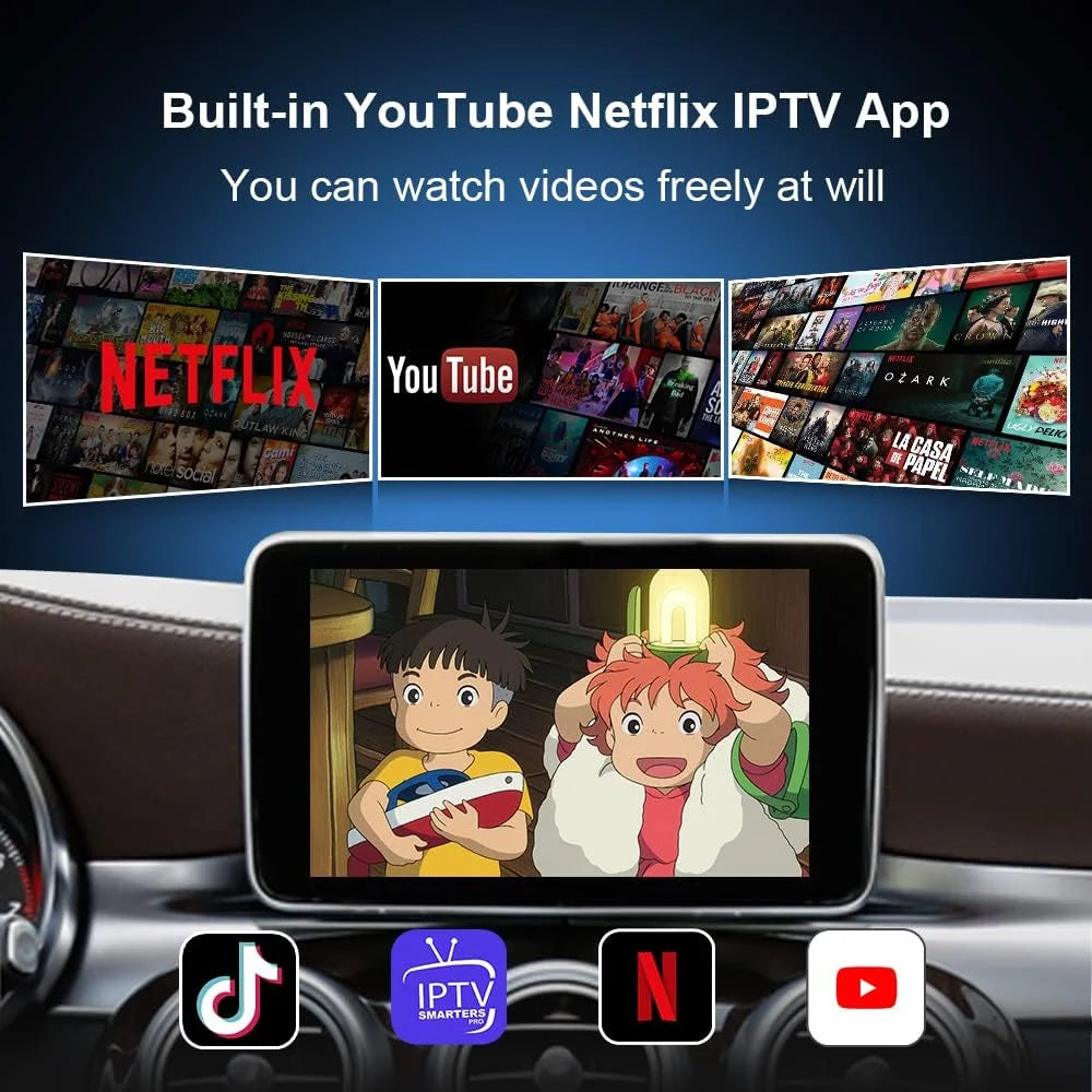 CarlinKit Android 13 Wireless CarPlay AI Box Android Auto w/ Netflix YouTube Apple CarPlay & Android Auto