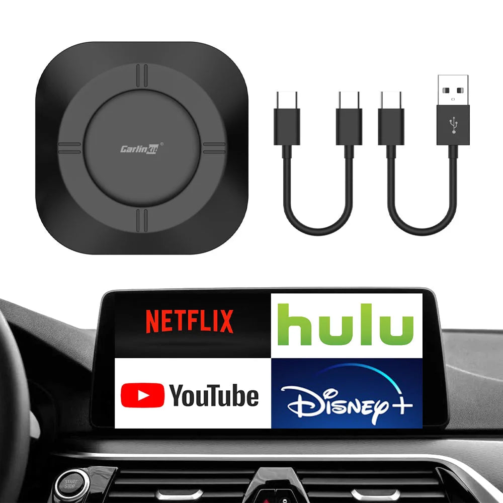 CarlinKit TBox S2 Ambient Android 13 Wireless CarPlay & Android w/ Netflix & YT CarlinKit TBox S2 / Europe & UK Apple