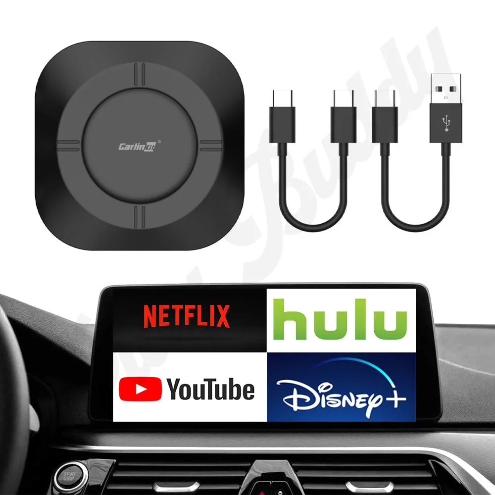 CarlinKit TBox S2 Ambient Android 13 Wireless CarPlay & Android w/ Netflix & YT CarlinKit TBox S2 / Europe & UK Apple