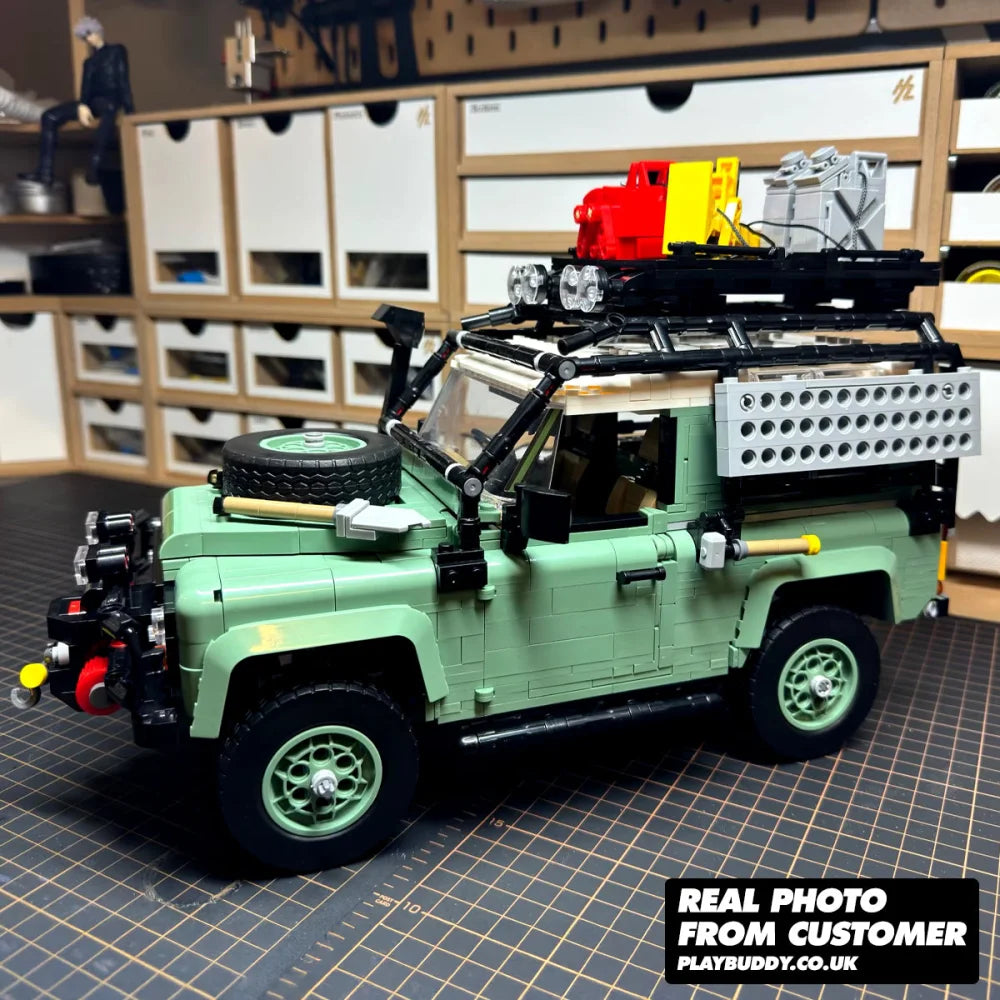 Classic Land Rover Defender (10317) Building Blocks Set Super Off-Road Racing Classic Land Rover Defender Building