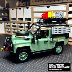 Classic Land Rover Defender (10317) Building Blocks Set Super Off-Road Racing Classic Land Rover Defender Building