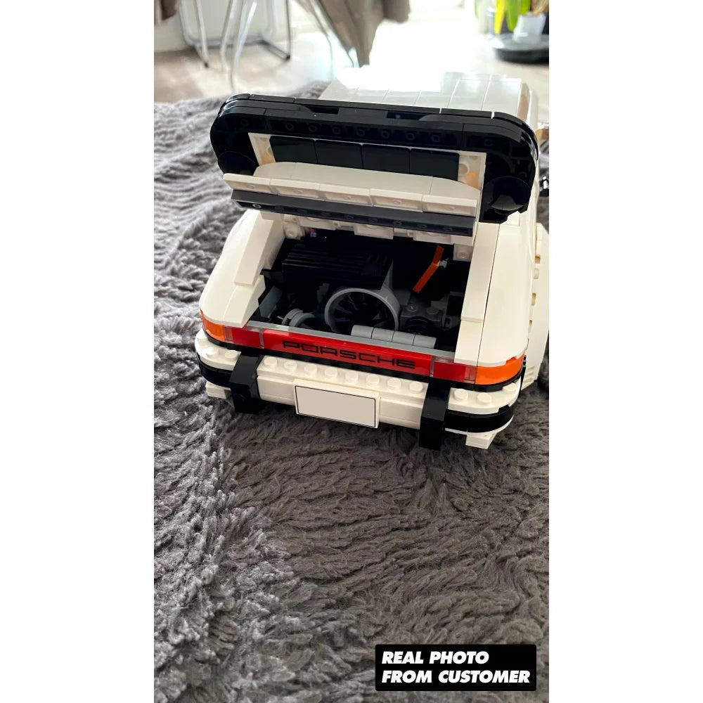 Classic Porsche 911 Technical Luxury Sports Car Building Blocks 1458PCS Icons Porsche 911 Building Blocks